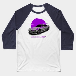 Nissan Silvia S15 Grey Baseball T-Shirt